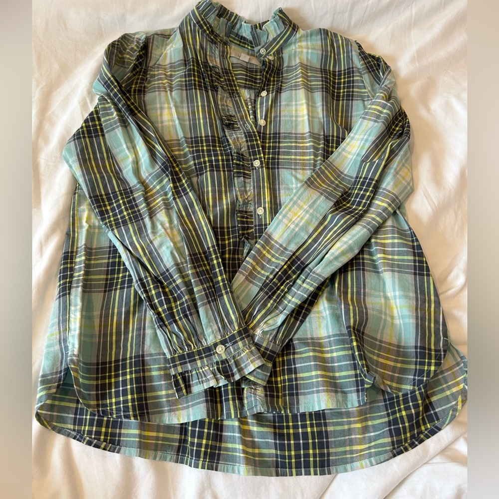 LOFT plaid button-up
M